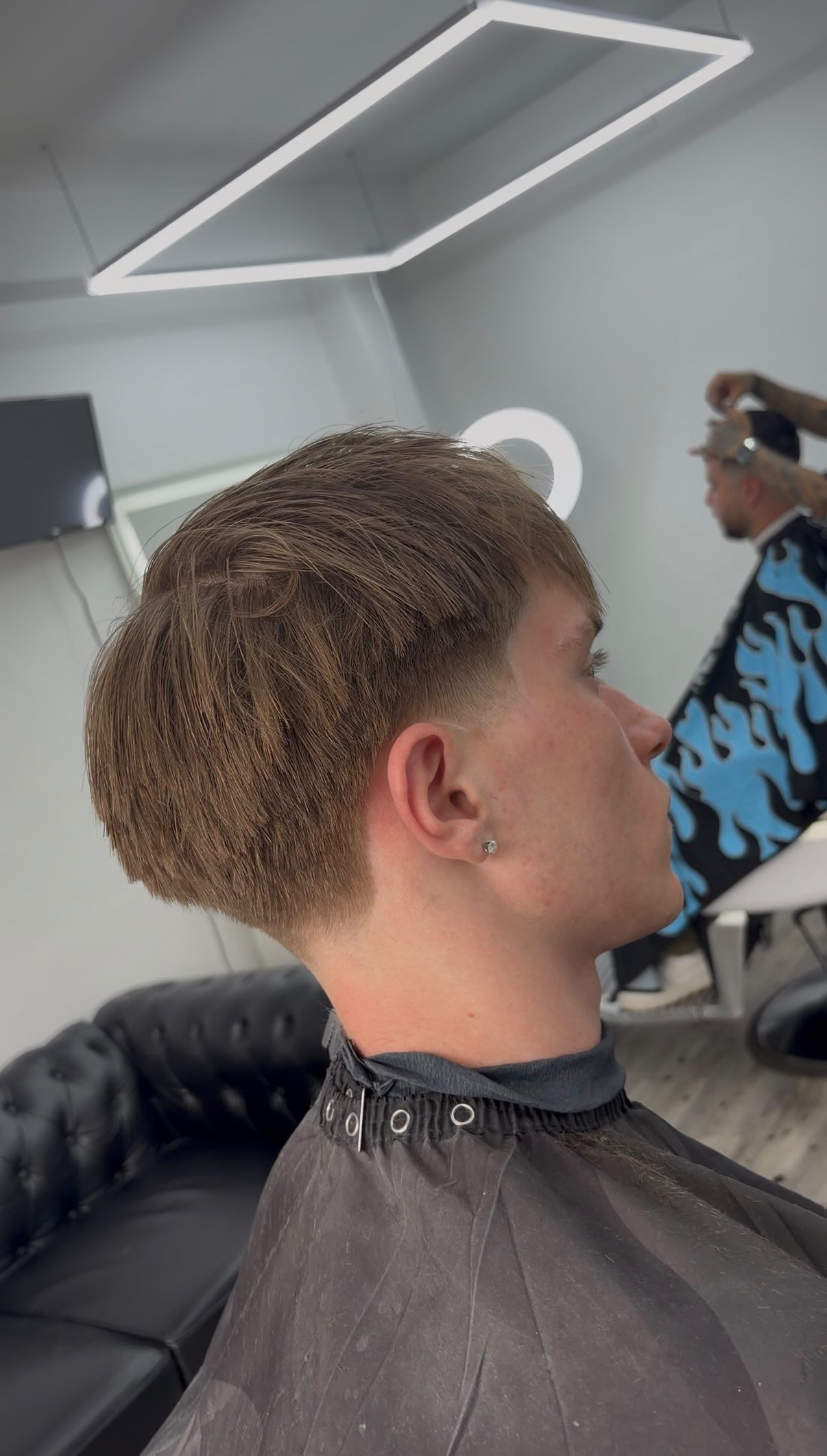 Textured crop back view by T Bless Cuts at KLUTCH Montreal